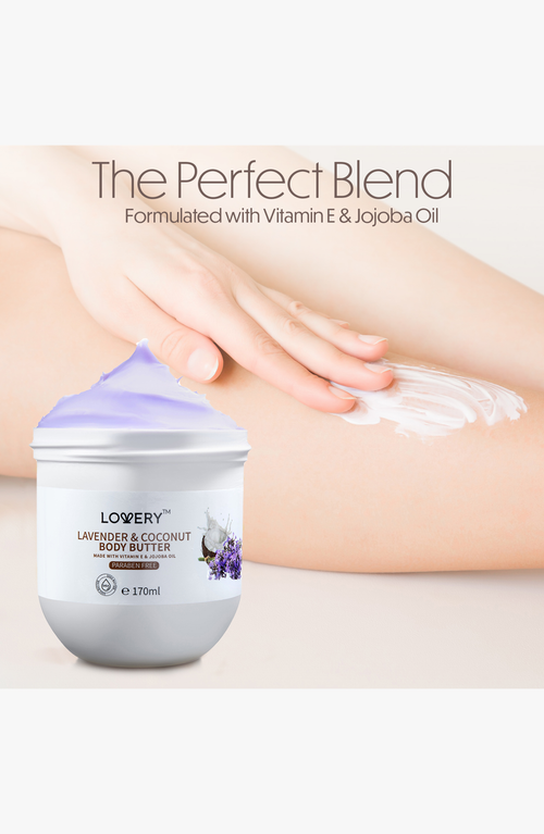 Lovery Lavender And Coconut Body Butter In Light Purple