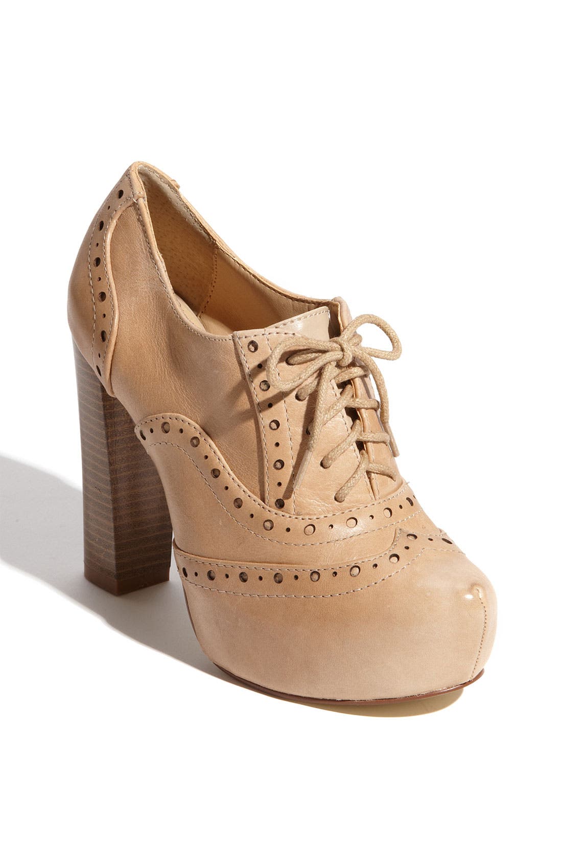 'Lance' Oxford Platform, Main, color, NUDE LEATHER