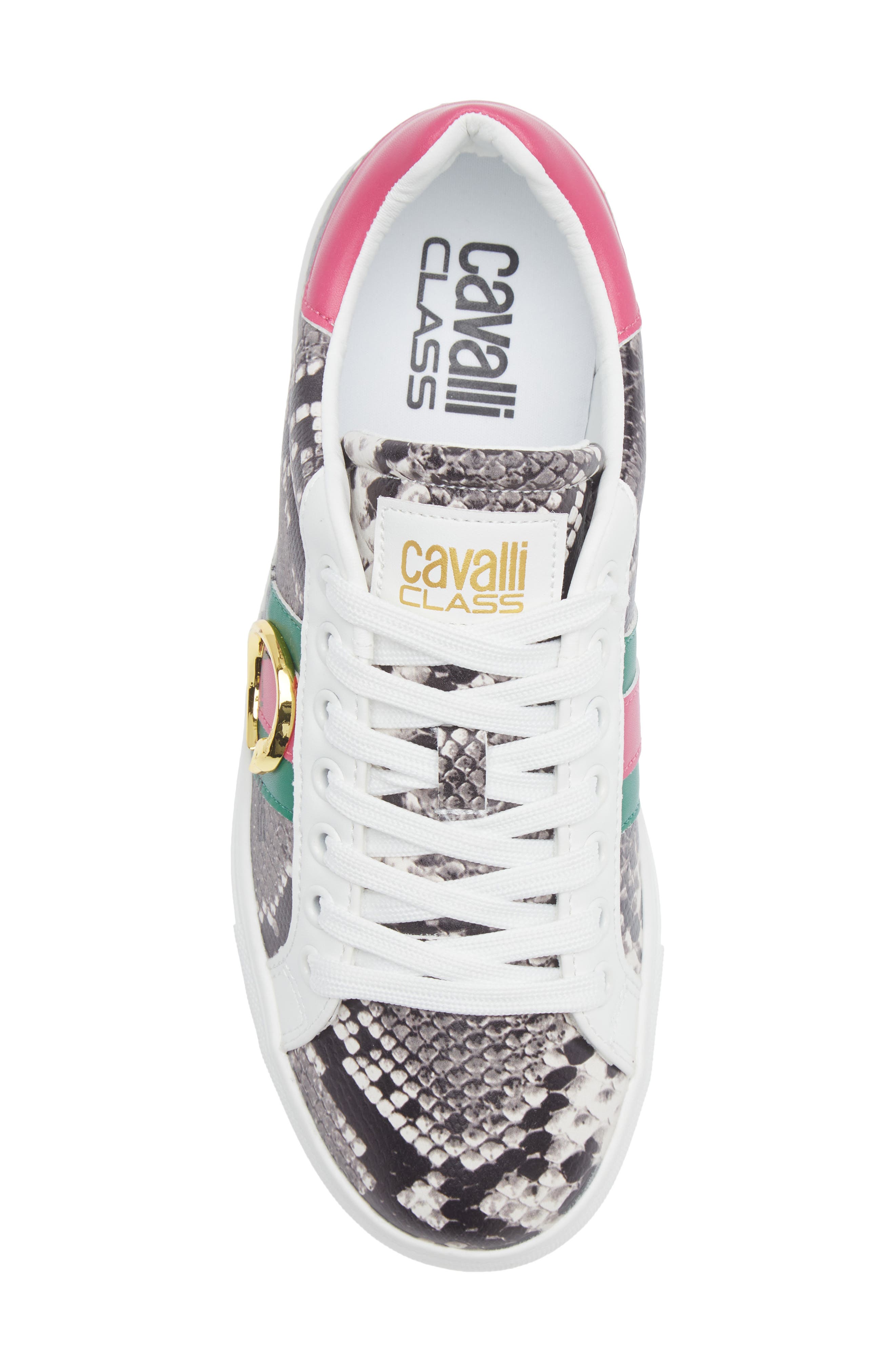 Roberto Cavalli Low Top Sneaker, Alternate, color, White