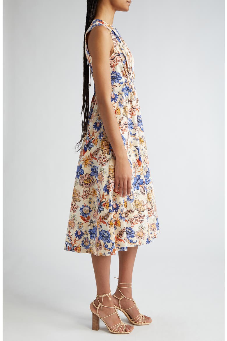 Kaiya Print Sleeveless Dress, Alternate, color, MAGNOLIA