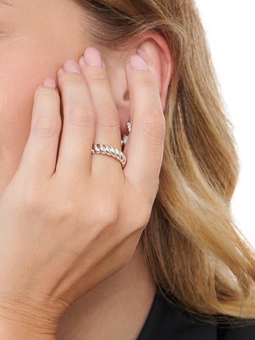 Devata Rope Band Ring In Metallic