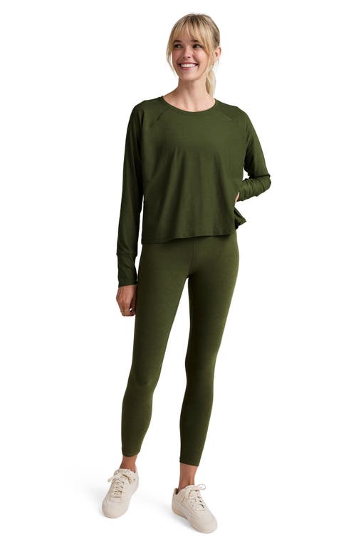 Beyond Yoga Featherweight Long Sleeve T-shirt In Green