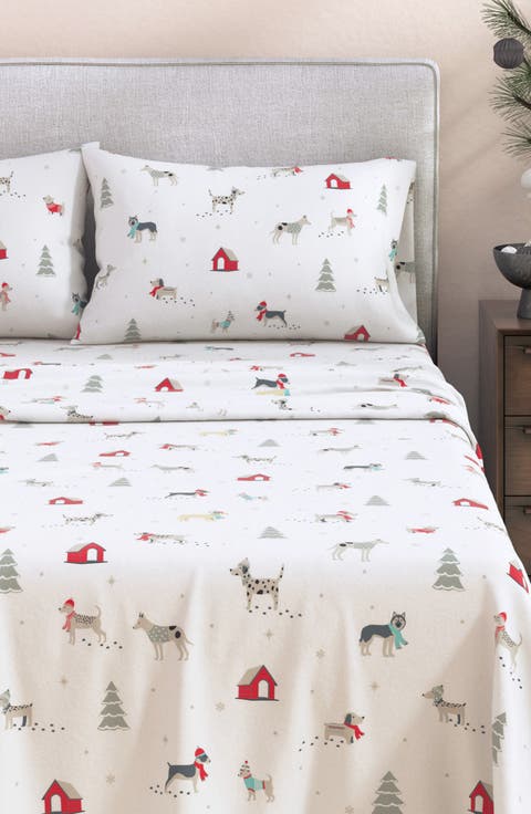 Turkish Cotton Flannel Holiday Sheet Set