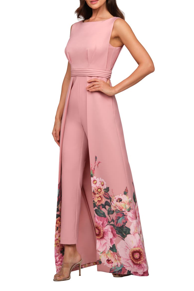 Marilotte Floral Print Maxi Jumpsuit, Alternate, color, ROSE PETAL MULTI