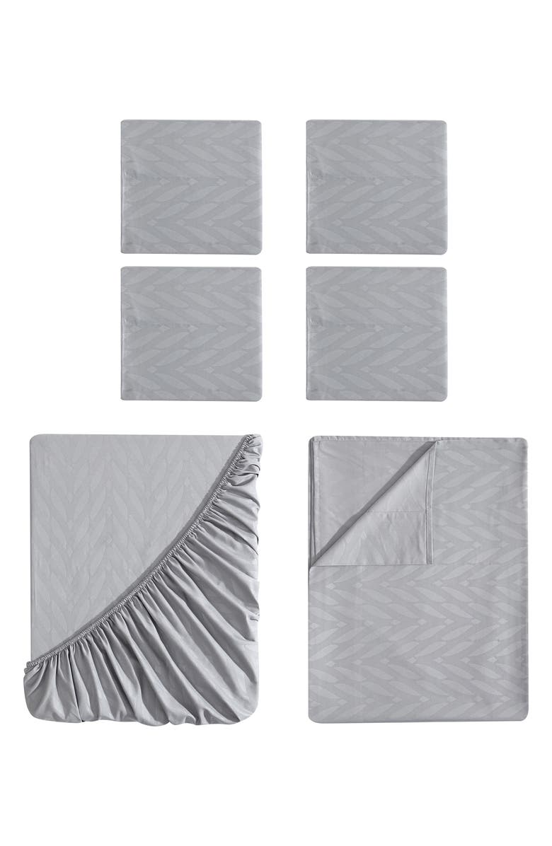 VCNY HOME Herringbone 6-Piece Full Sheet Set, Main, color, 