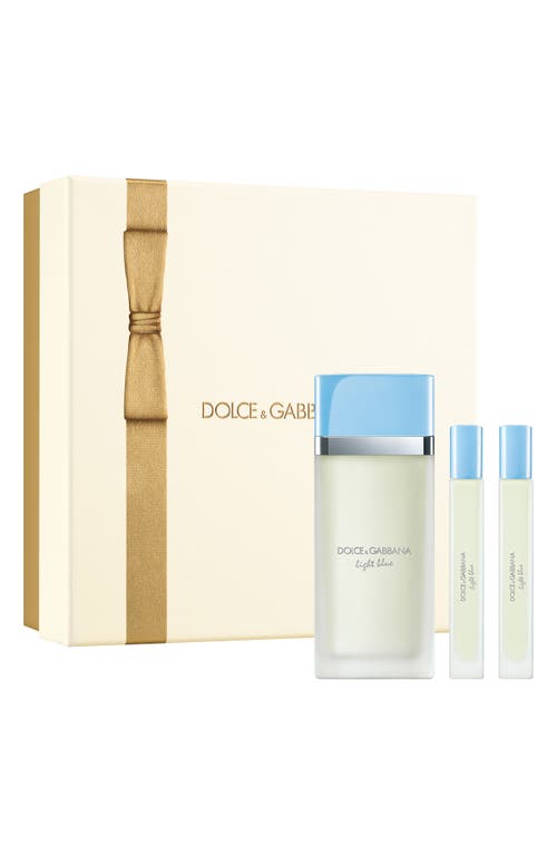 Dolce & Gabbana Dolce&gabbana Light Blue Eau De Toilette Trio Gift Set (limited Edition) $222 Value In No Color
