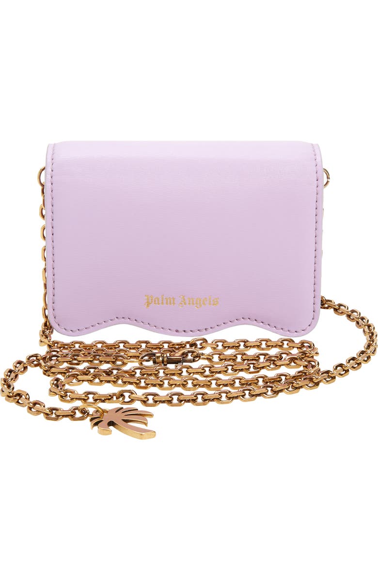 Palm Angels Palm Beach Leather Crossbody Bag, Alternate, color,