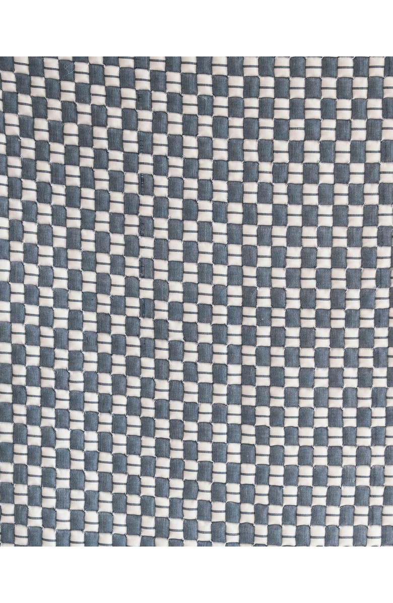 Inner Child Blue Checkered Sujani Quilt, Alternate, color, Throw - 52 X 70