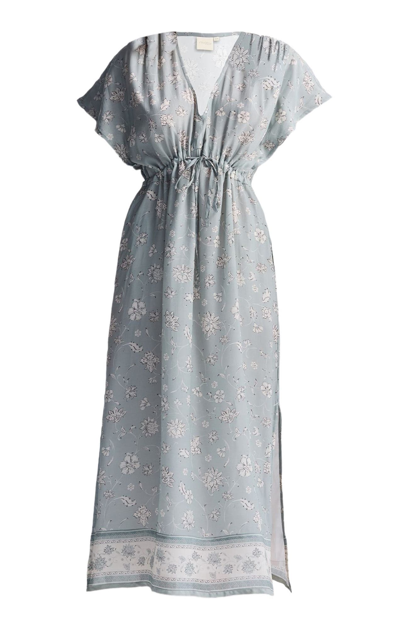 Deep V-neck Gathered Dress - image 2