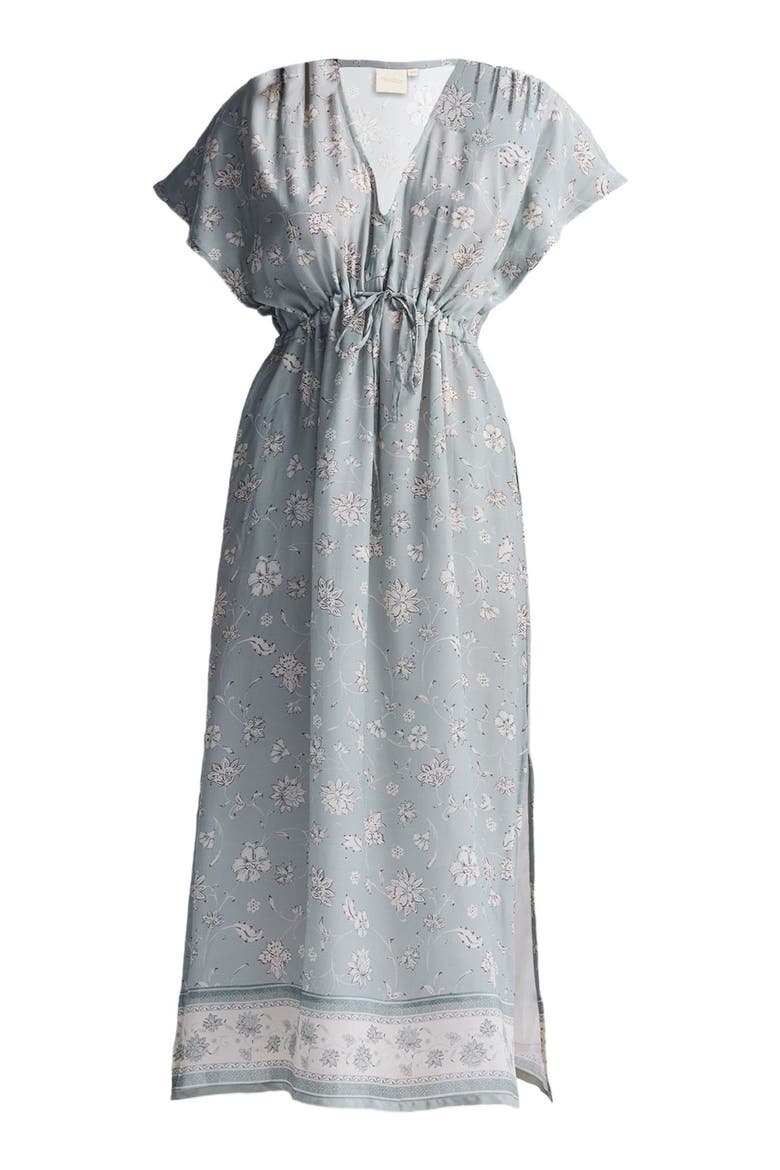Gathered Maxi Dress, Alternate, color, Serene Symphony