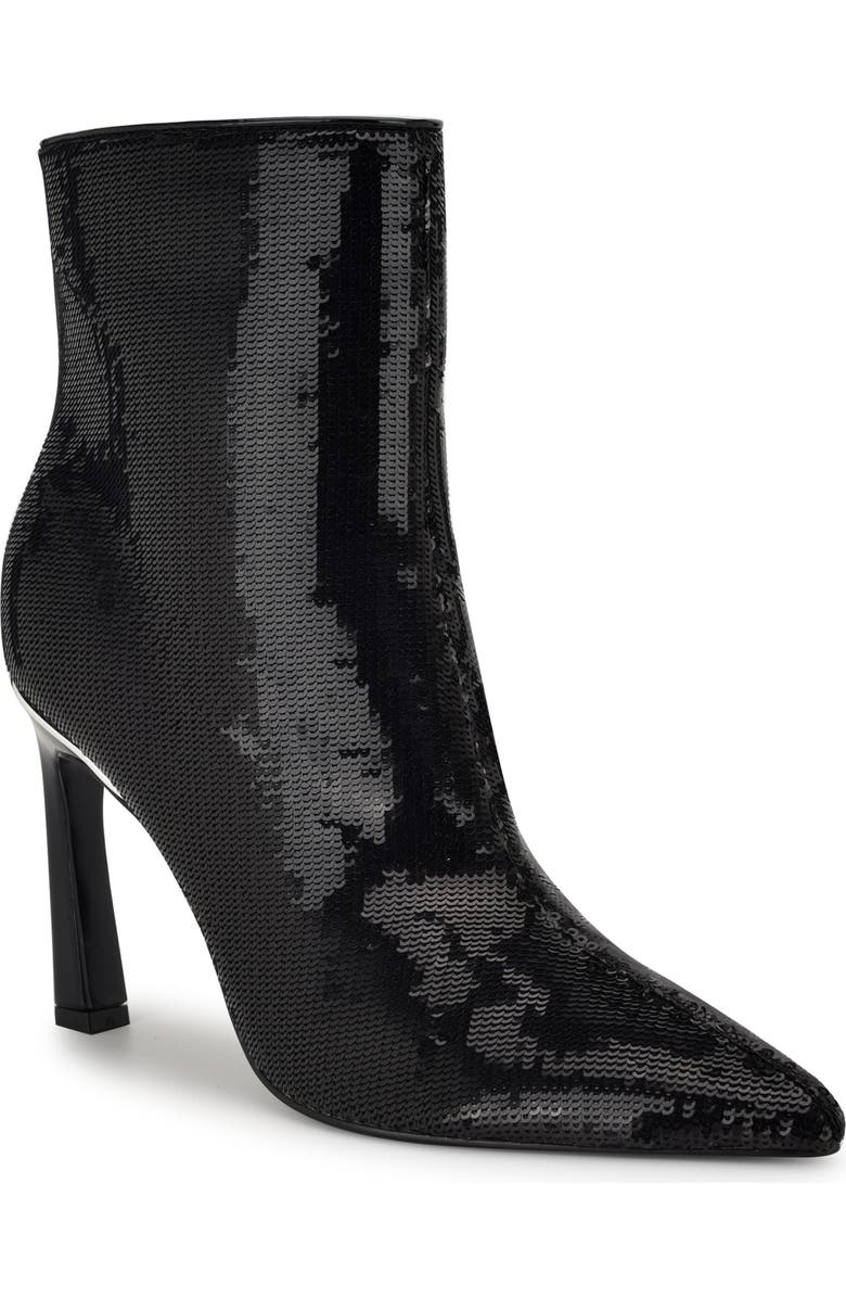 Nine West Baey Pointed Toe Bootie, Main, color, Black