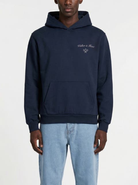 Relaxed St Tropez Tennis Print Hoodie