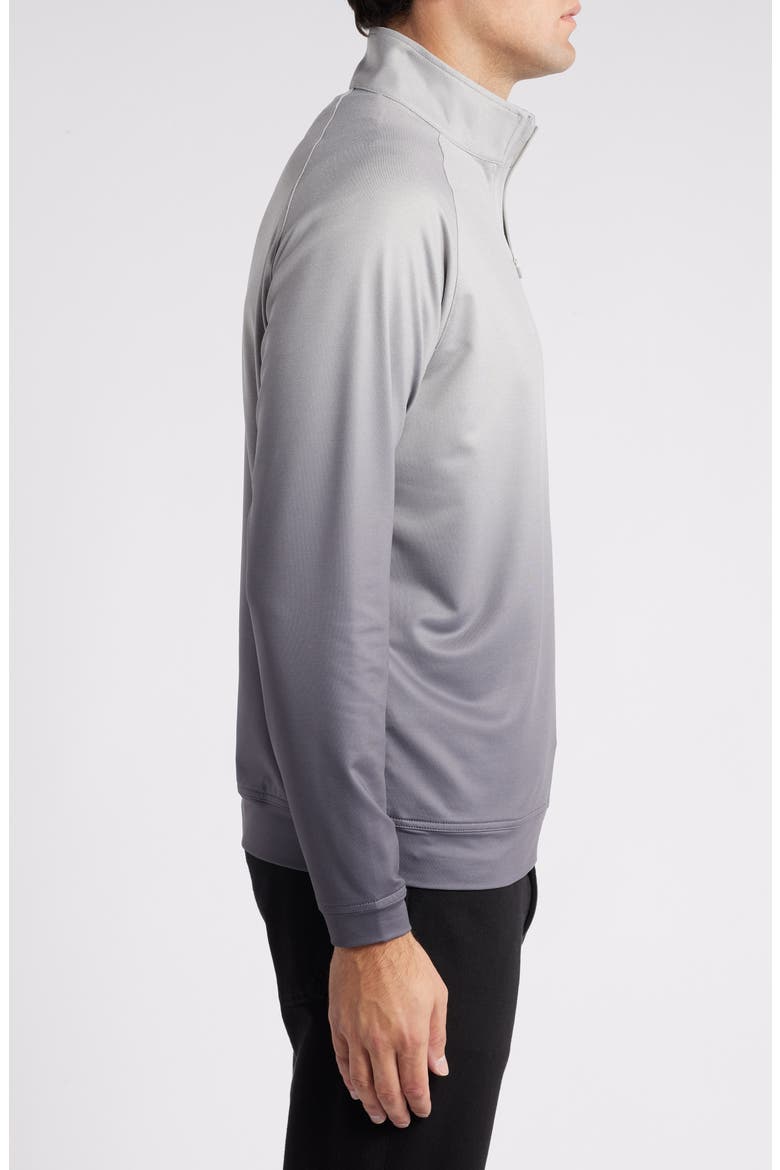 Perth Ombré Quarter Zip Performance Pullover, Alternate, color, GALE GREY