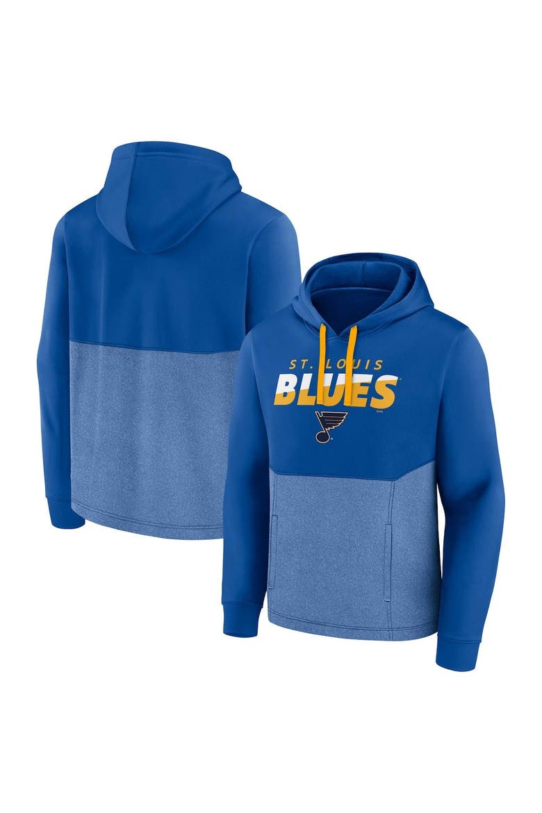 Men's Fanatics Branded Blue St. Louis Blues Slash Attack Pullover Hoodie, Main, color, Blue