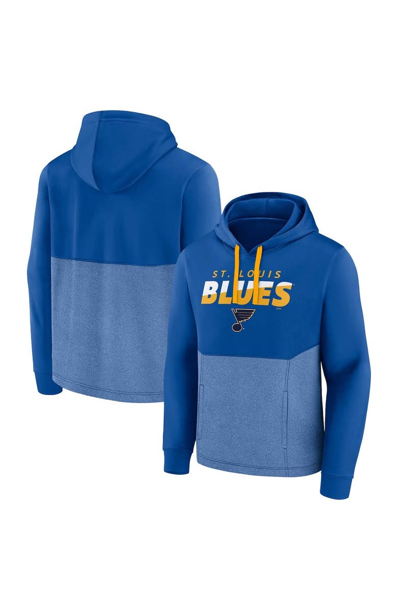 FANATICS Men's Fanatics Branded Blue St. Louis Blues Slash Attack Pullover Hoodie, Main, color,