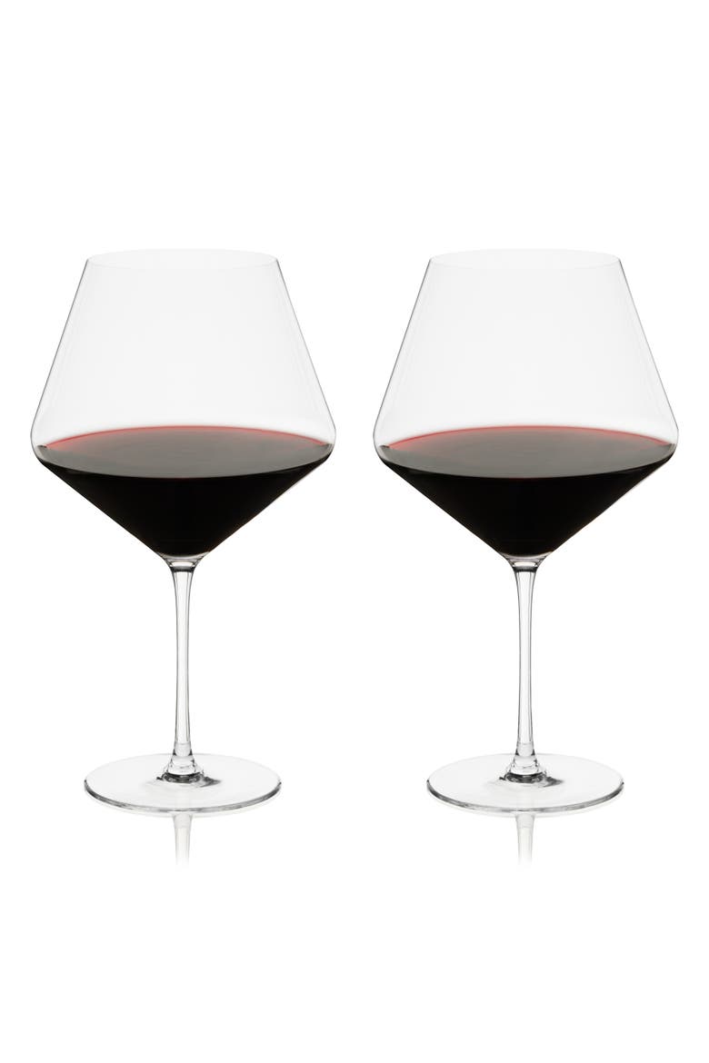 Reserve Liminal Burgundy Wine Glasses Set of 2, Main, color, Clear