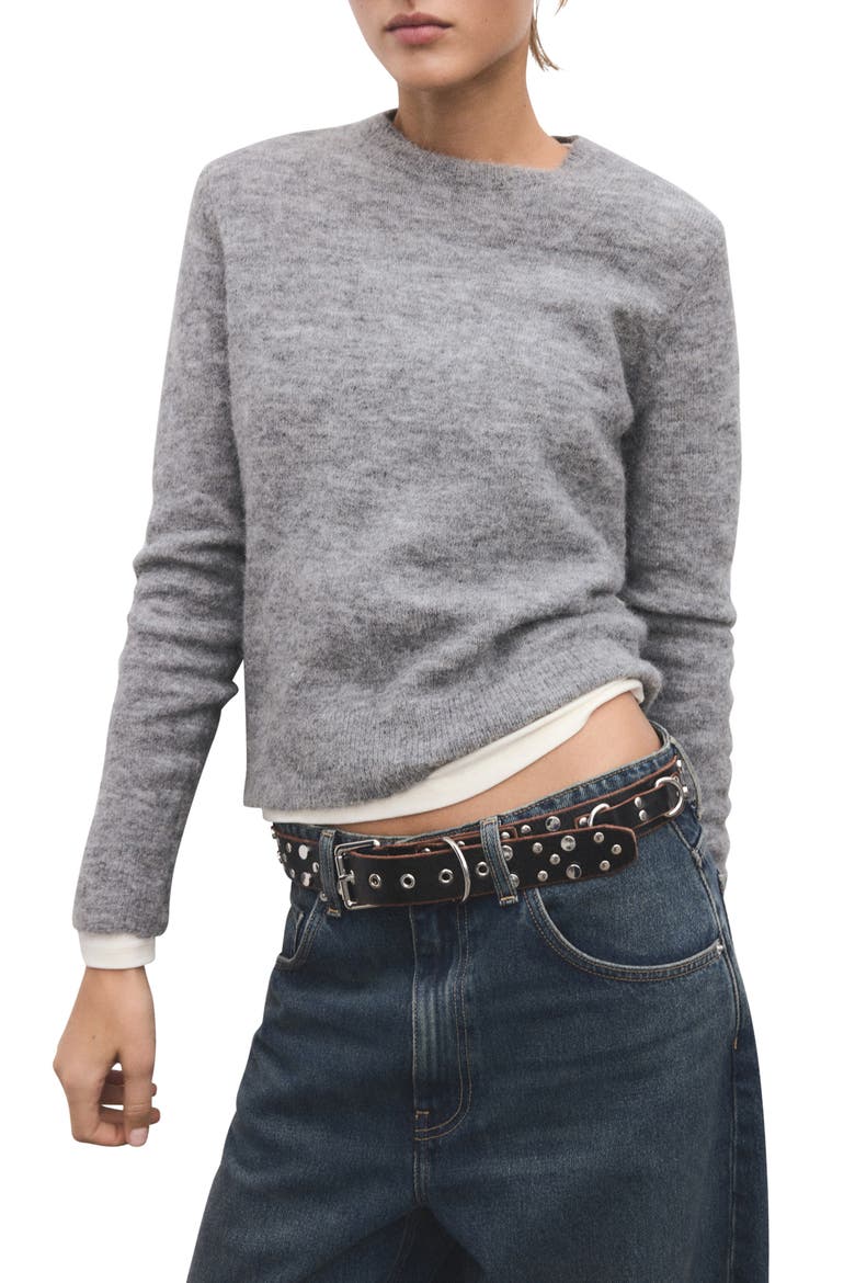 Crewneck Sweater, Main, color, GREY