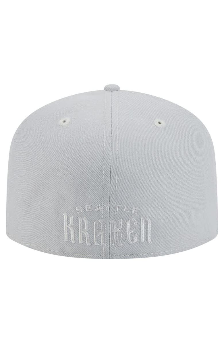 New Era Men's New Era Gray Seattle Kraken Color Pack A-Frame 59FIFTY Fitted Hat, Alternate, color, Gray