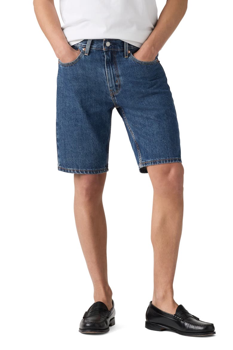405 Standard Denim Shorts, Main, color, NIGHT RUN SHORT