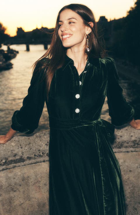 Vivienne Velvet Midi Dress