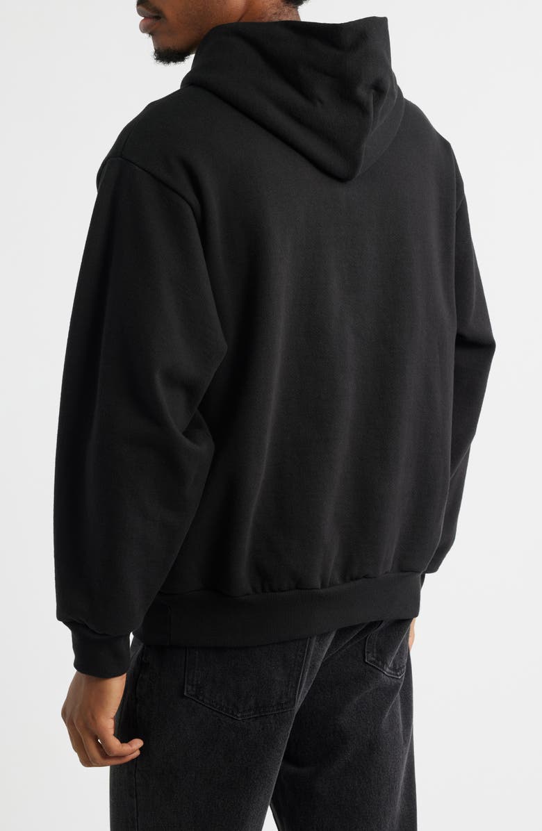 Afield Out Abyss Logo Cotton Fleece Graphic Hoodie, Alternate, color, Black