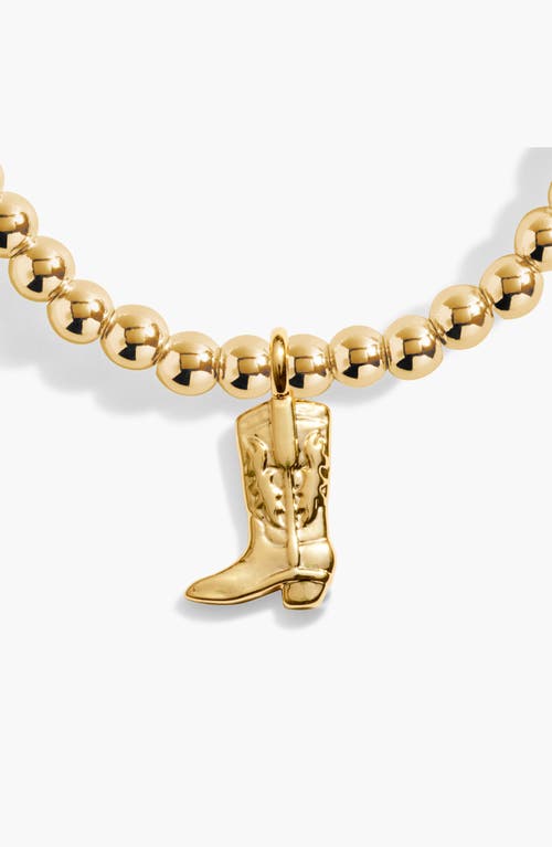 A Littles & Co. A Littles & Co A Little 'howdy Cowgirl' Bracelet In Gold-tone Plating In Gold