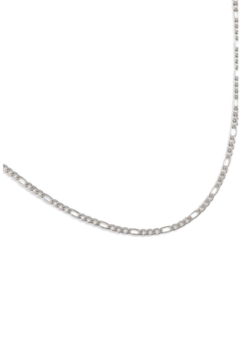 Figaro Charm Layering Necklace, Alternate, color, Silver