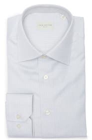 Jack Victor Mini Houndstooth Cotton Dress Shirt