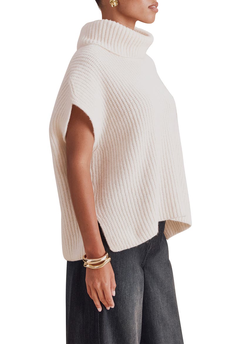 x Cellajaneblog Cowl Neck Sweater, Alternate, color, PORCELAIN BEIGE