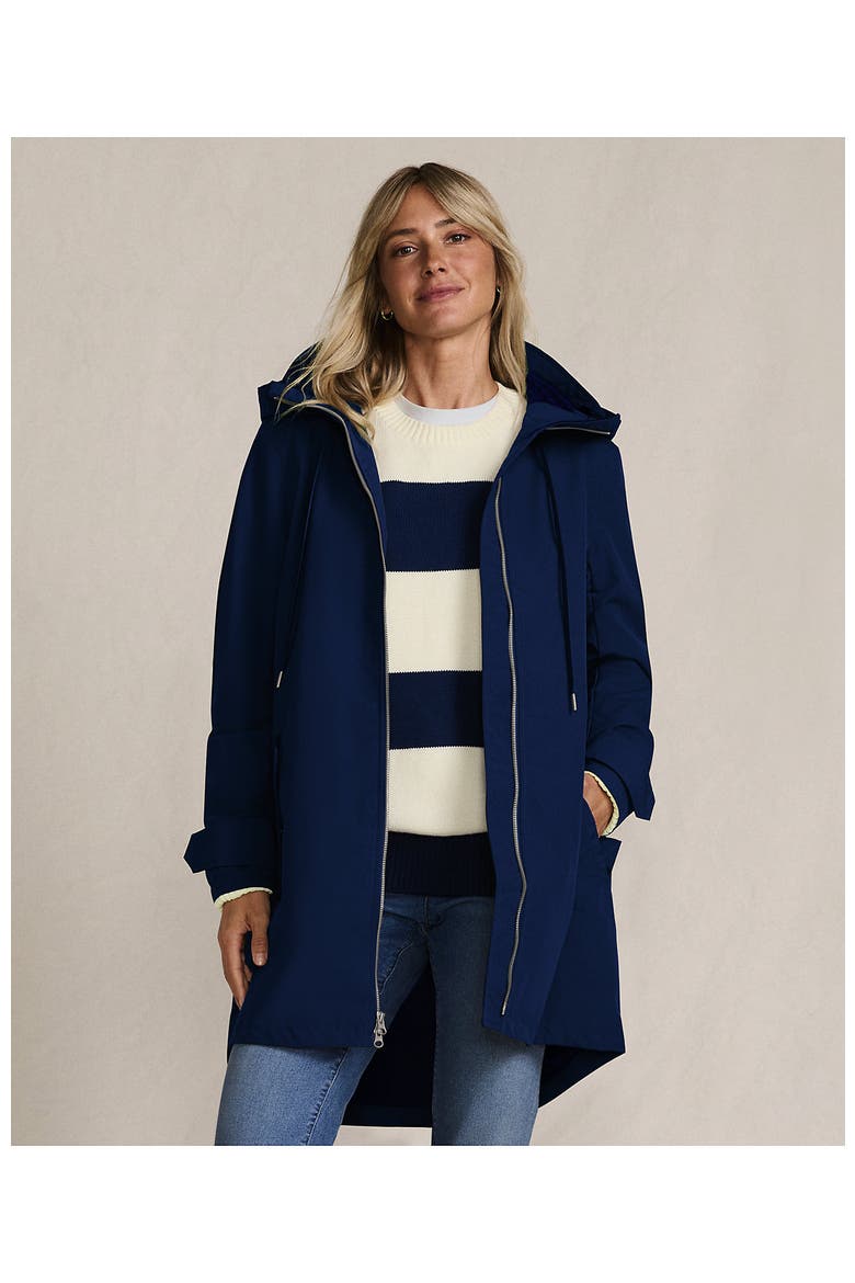 Squall A-Line Rain Jacket, Alternate, color, Deep Sea Navy