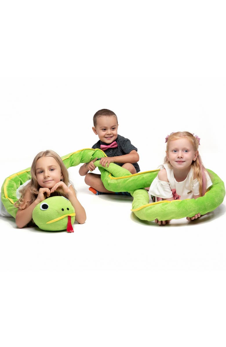 PLAYLEARN 13-Foot Plush Counting Snake, Alternate, color, 