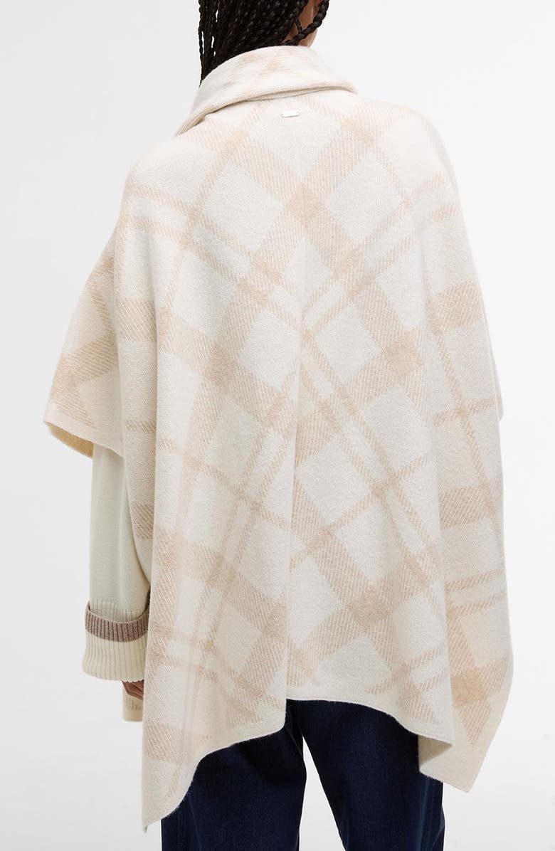 Barbour Vienna Wool Blend Sweater Cape, Alternate, color, Beige/ Ivory