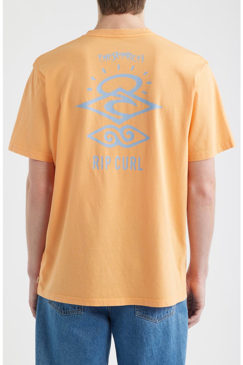 Search Icon Organic Cotton Graphic T-Shirt, Alternate, color, MANDARIN ZEST