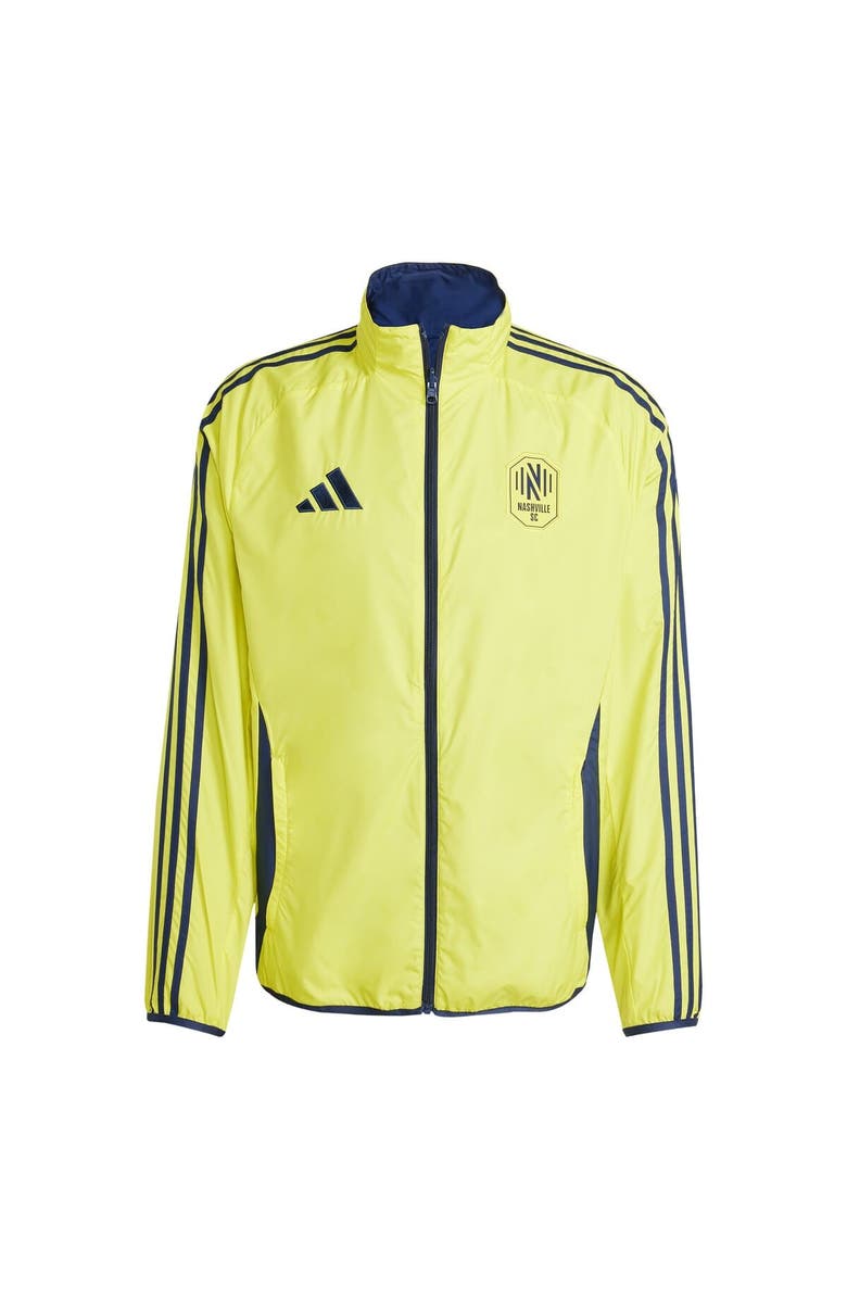 adidas Men's adidas Yellow/Navy Nashville SC 2025 Anthem Reversible Full-Zip Jacket, Alternate, color, Yellow
