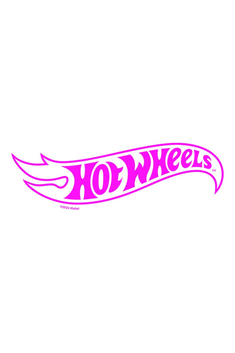Men's Hot Wheels Classic Pink Logo  Graphic T-Shirt, Alternate, color, White