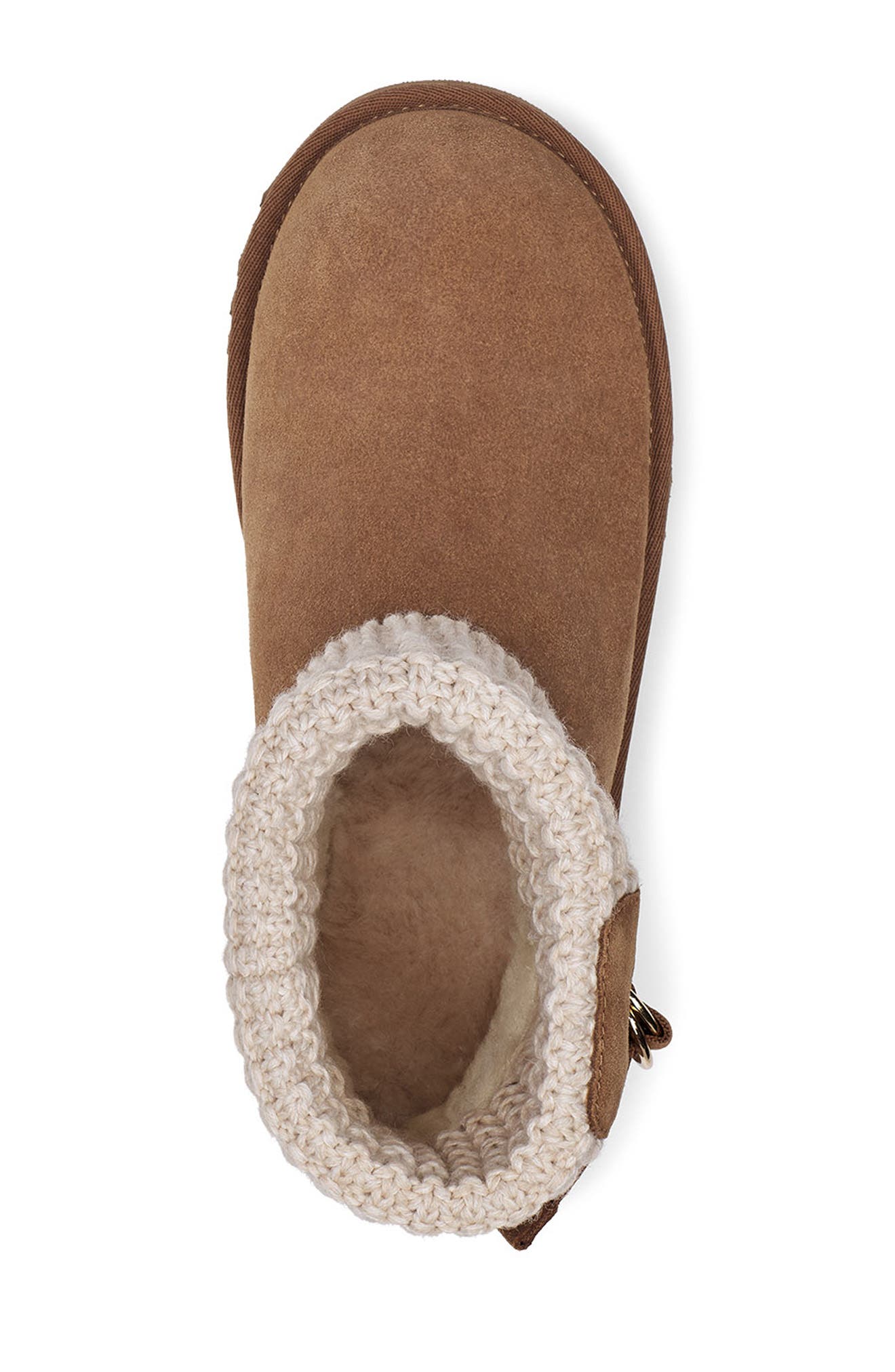 UGG<sup>®</sup> Mini Classic Solene Boot, Alternate, color, Chestnut/ Oatmeal Suede