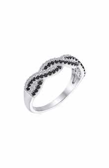 BLING JEWELRY CZ Twist Ring