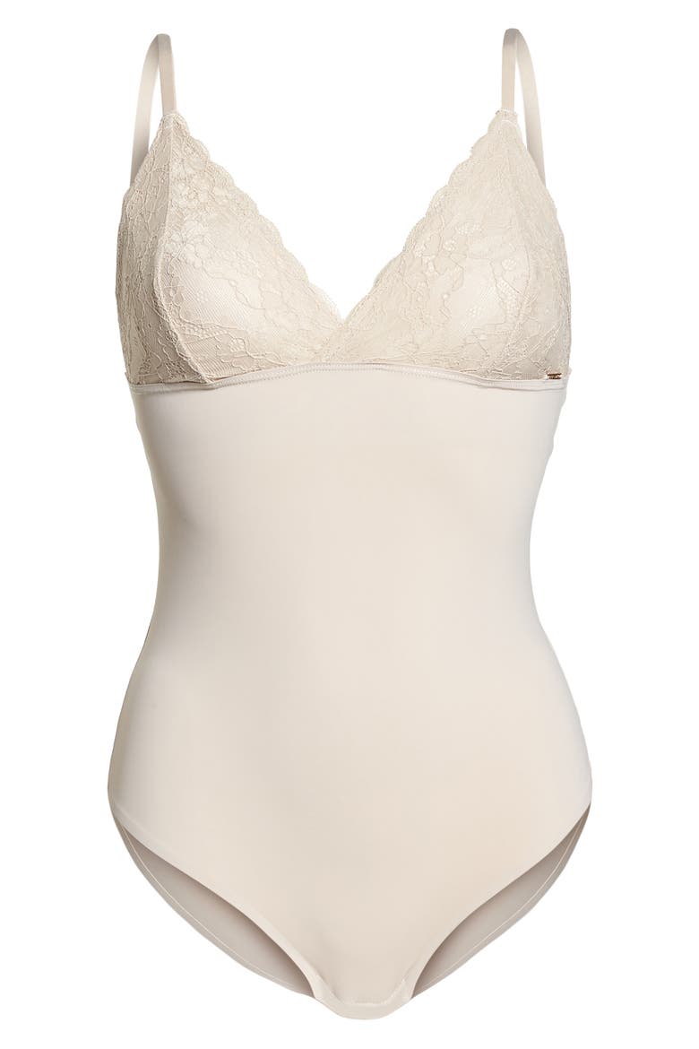 Priscilla Bodysuit, Alternate, color, MUSHROOM