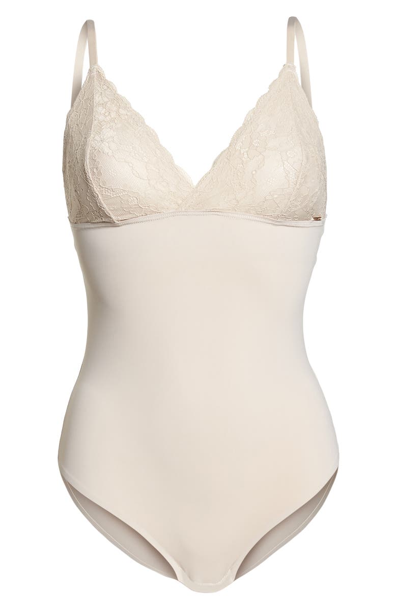 Vince Camuto Priscilla Bodysuit, Alternate, color, Mushroom