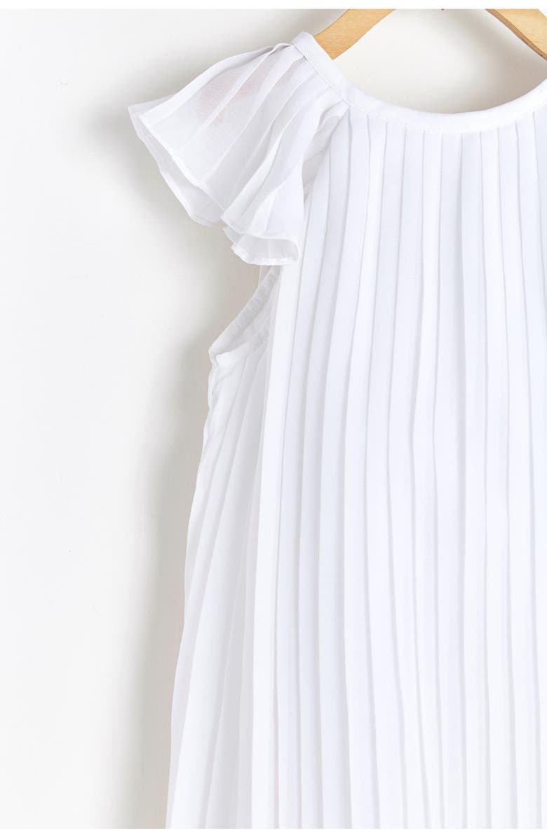 Babycottons Dress Plisado Celebration for Toddler, Alternate, color, White