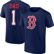 FANATICS Men's Fanatics Navy Boston Red Sox #1 Dad Name & Number T-Shirt