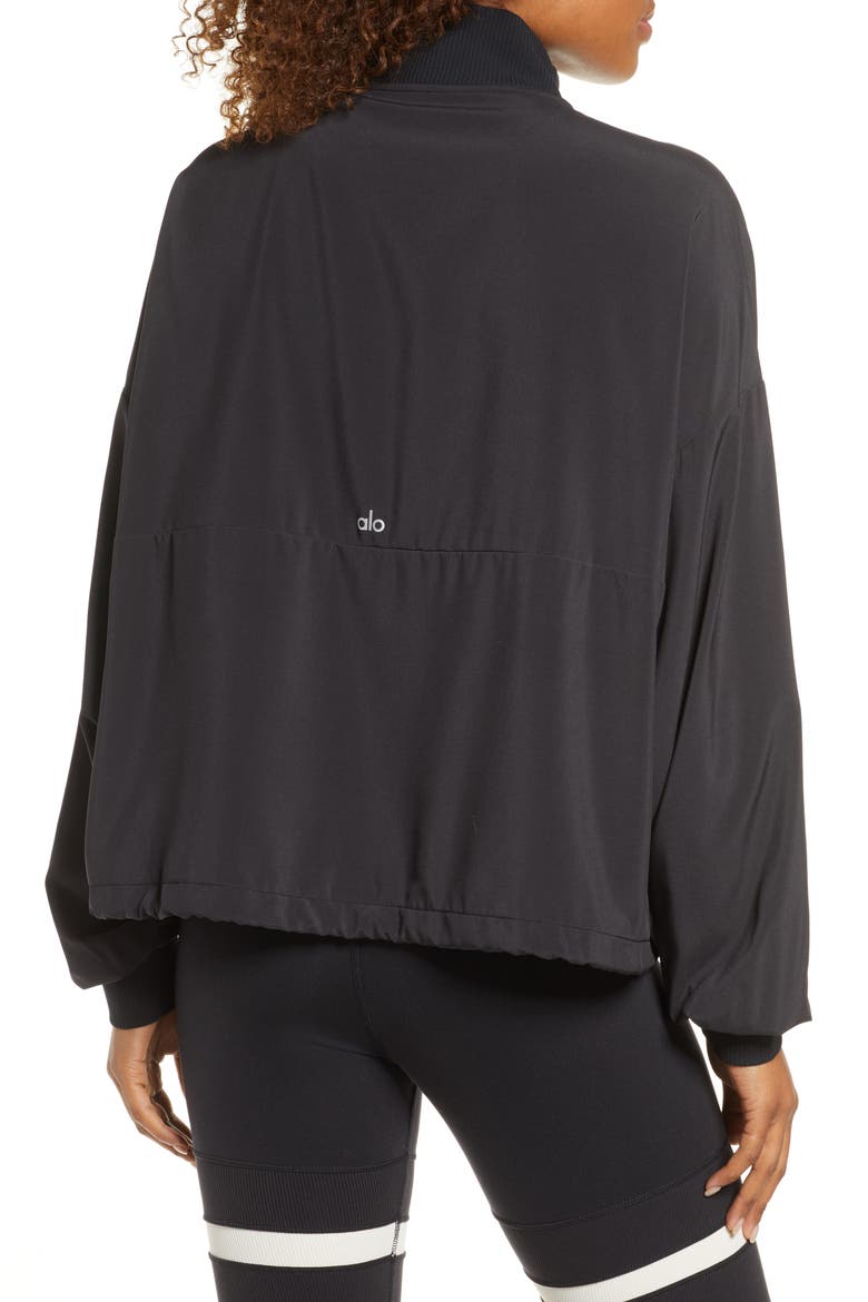 City Girl Quarter Zip Pullover, Alternate, color, BLACK