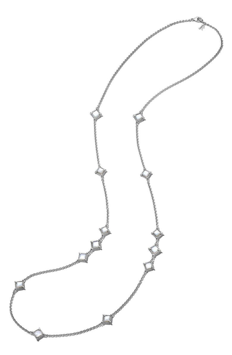 Judith Ripka Isola Mother of Pearl Station Long Necklace, Main, color, 