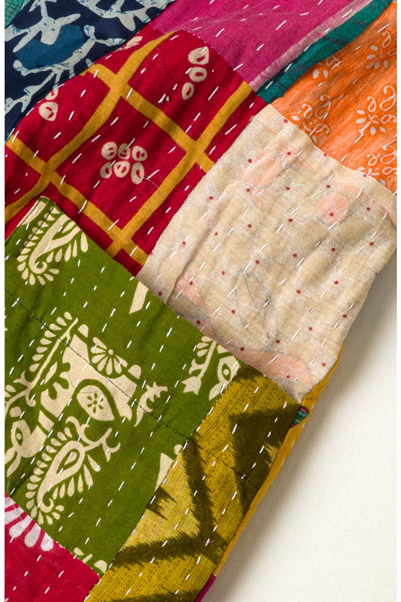 Reversible Cotton Sari Kantha Jacket, Alternate, color, Multi