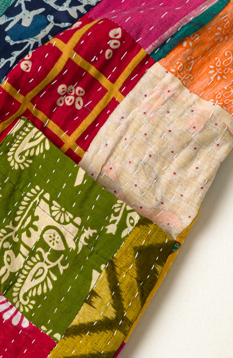 Uncommon Goods Reversible Cotton Sari Kantha Jacket, Alternate, color, Multi