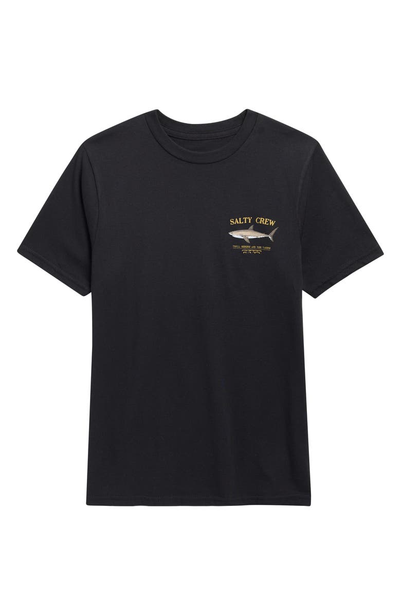 Salty Crew Kids' Bruce Cotton Graphic T-Shirt, Main, color, Black