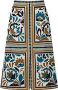 Cartolina Clara Crepe Printed Midi Skirt