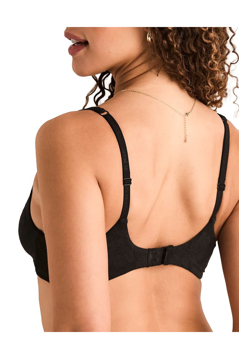Juls Unlined Bralette Bra, Alternate, color, Black