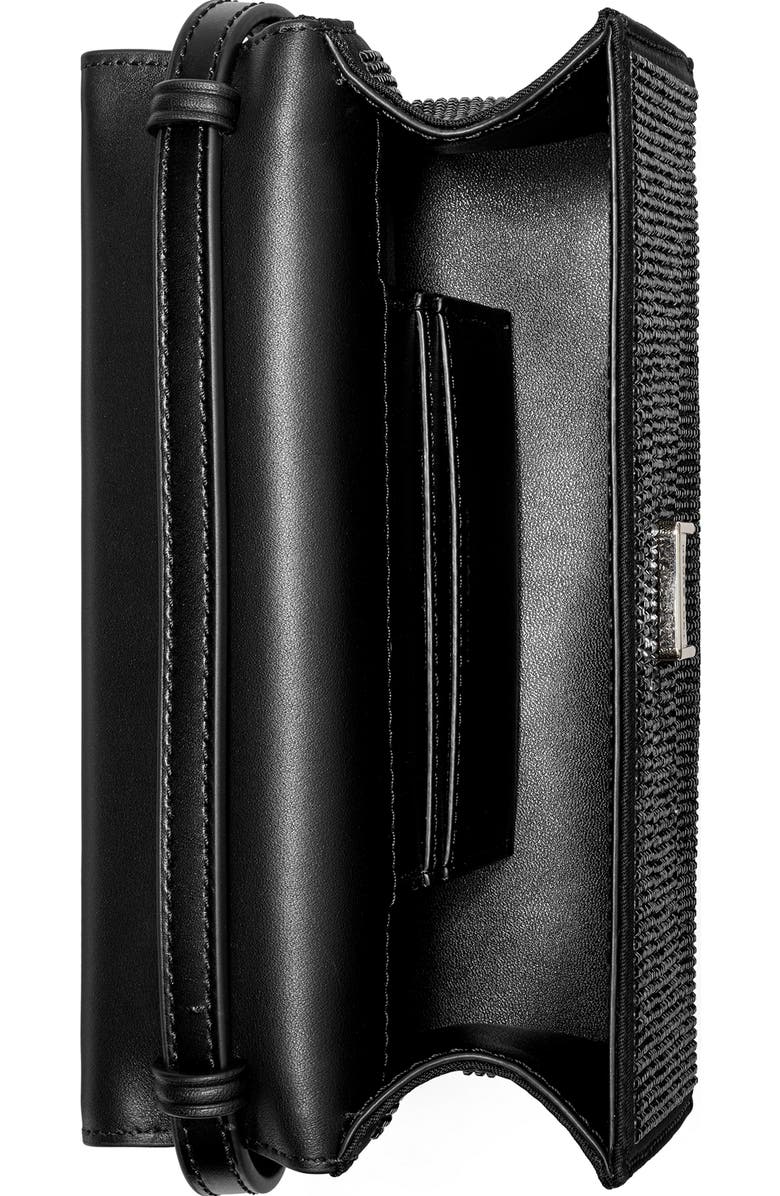 Tory Burch Mini Trend Embellished Recycled Nylon Top Handle Bag, Alternate, color,