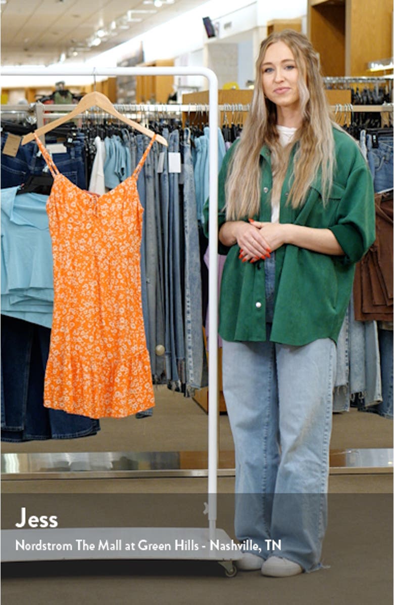 Texas Beach Floral Sleeveless Minidress, sales video thumbnail